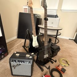 (2) Guitars - Fender And Ibanez Plus More