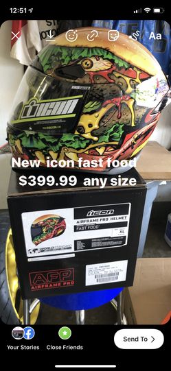 Icon motorcycle helmet