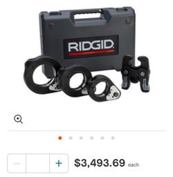 RiDgid 2-1/2” to 4” Standard ProPress XL-C Ring Kit, V2 Ring Actuator & Carrying Case