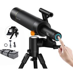 TW1 Smart Digital Astronomy Telescope, 500mm Long Focal Length, Compact and Portable, HD Video, WiFi Connected, 1600x Magnification, with APP for Teen