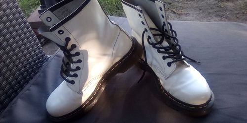 Dr Martens (all white w/ black soles
