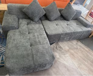 2 pc sectional with accents  Same as TEMU $399 sale Boneless Couch / SALA sin Madeira