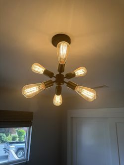 Sputnik/Industrial Ceiling Light Fixture