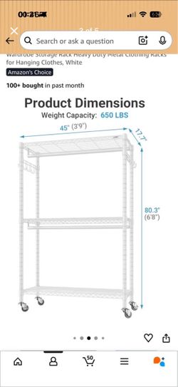 Heavy duty extra large rolling rack