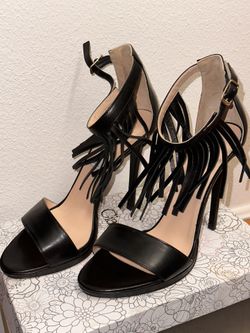 Giampaolo Viozzi Black Strap Heels