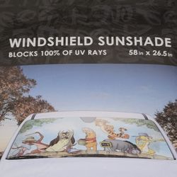 Disney Winnie The Pooh Car Shade 58" X 27"
