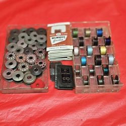 SINGER BOBBINS(44), #7 NEEDLES (16)