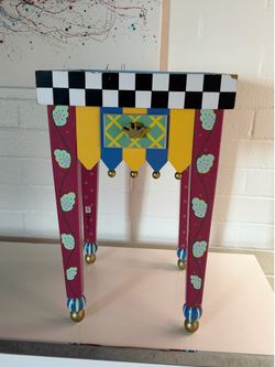 Side/ plant table- handmade