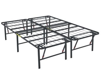 KING 18”Bed Frame with Storage, Foldable Metal Platform, Sturdy Steel, No Box Spring Needed **$80 Firm***