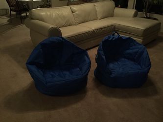 Two Large “Big Joe” bean bag chairs for adults or kids