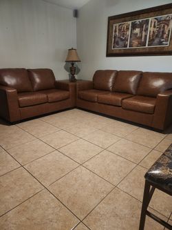 Leather Sofa And Loveseat 