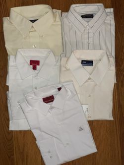 Five New Men’s Dress Shirts with Tags