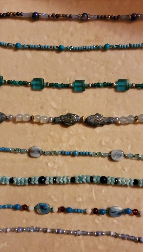 Handmade Beaded Anklets