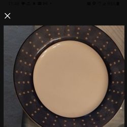 "Liberty" Salad Plates 8”  stoneware 4pieces.