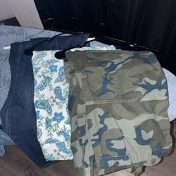 Women’s Plus Size 3X Floral, Camo Capri Pants & Jeans Collection 