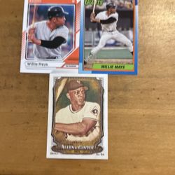 WILLIE MAYS 3 CARD LOT