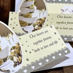 Wedding Invitations With Envelopes Cake & Toasting Glasses Design 6 Count