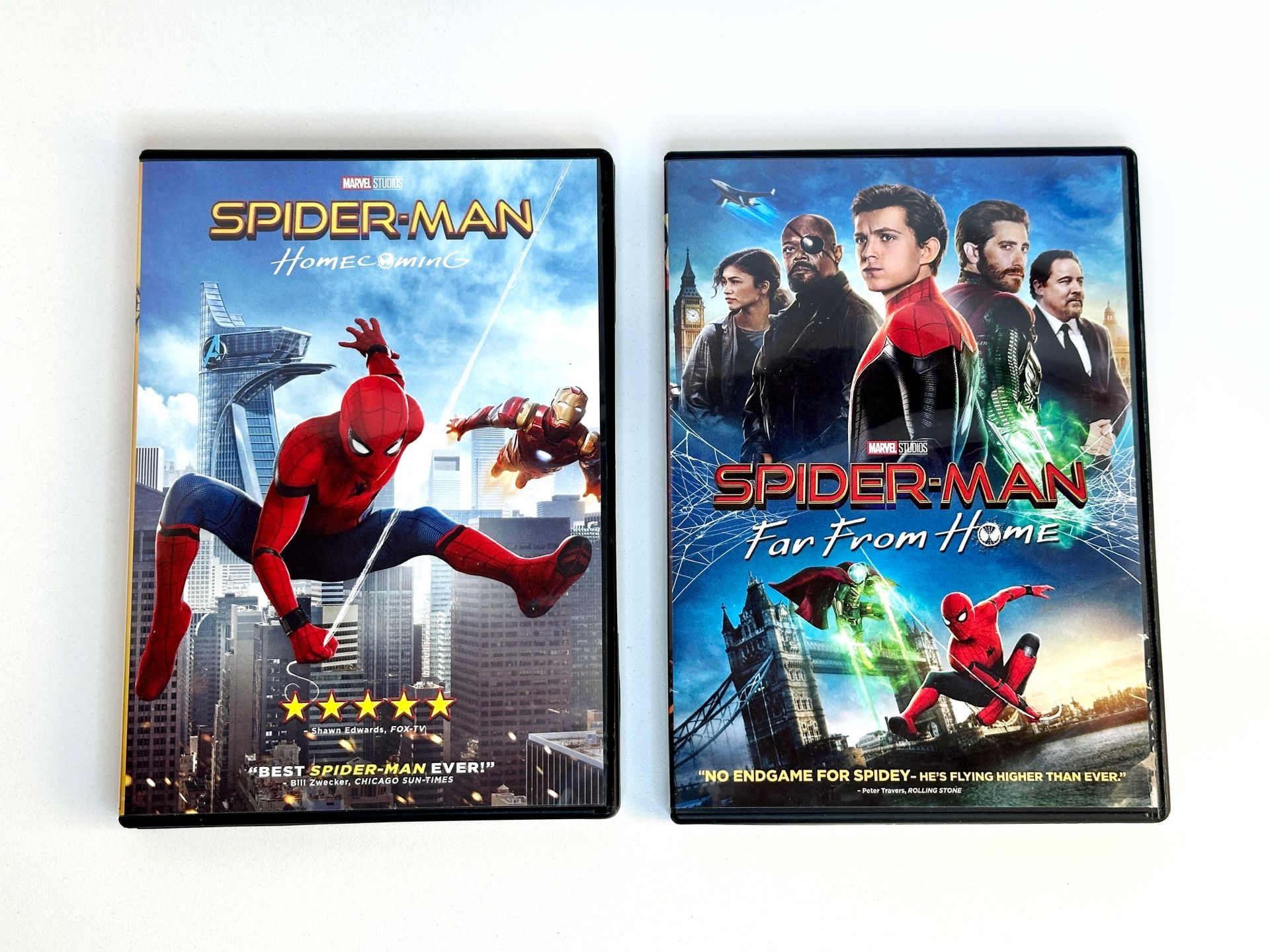 Spider-Man: Homecoming & Spider-Man: Far From Home DVDs