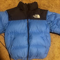 Blue North face Puffer 