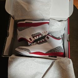 Air Jordan Retro 3 Cardinal Red 9.5