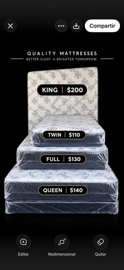 Mattresses King Queen Full Twin