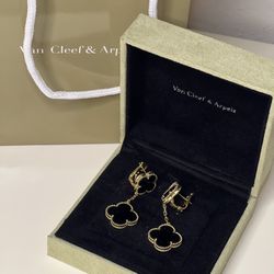 Van Cleef Gold Plated Earrings 