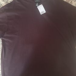 Burgundy Large H&M Oversized Shirt