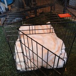 Dog Kennel  With New  Wool Blanket  For  Small  To Medium Size 