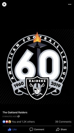 Two Raider tickets for Monday night football section 148 row 17 150 each!!