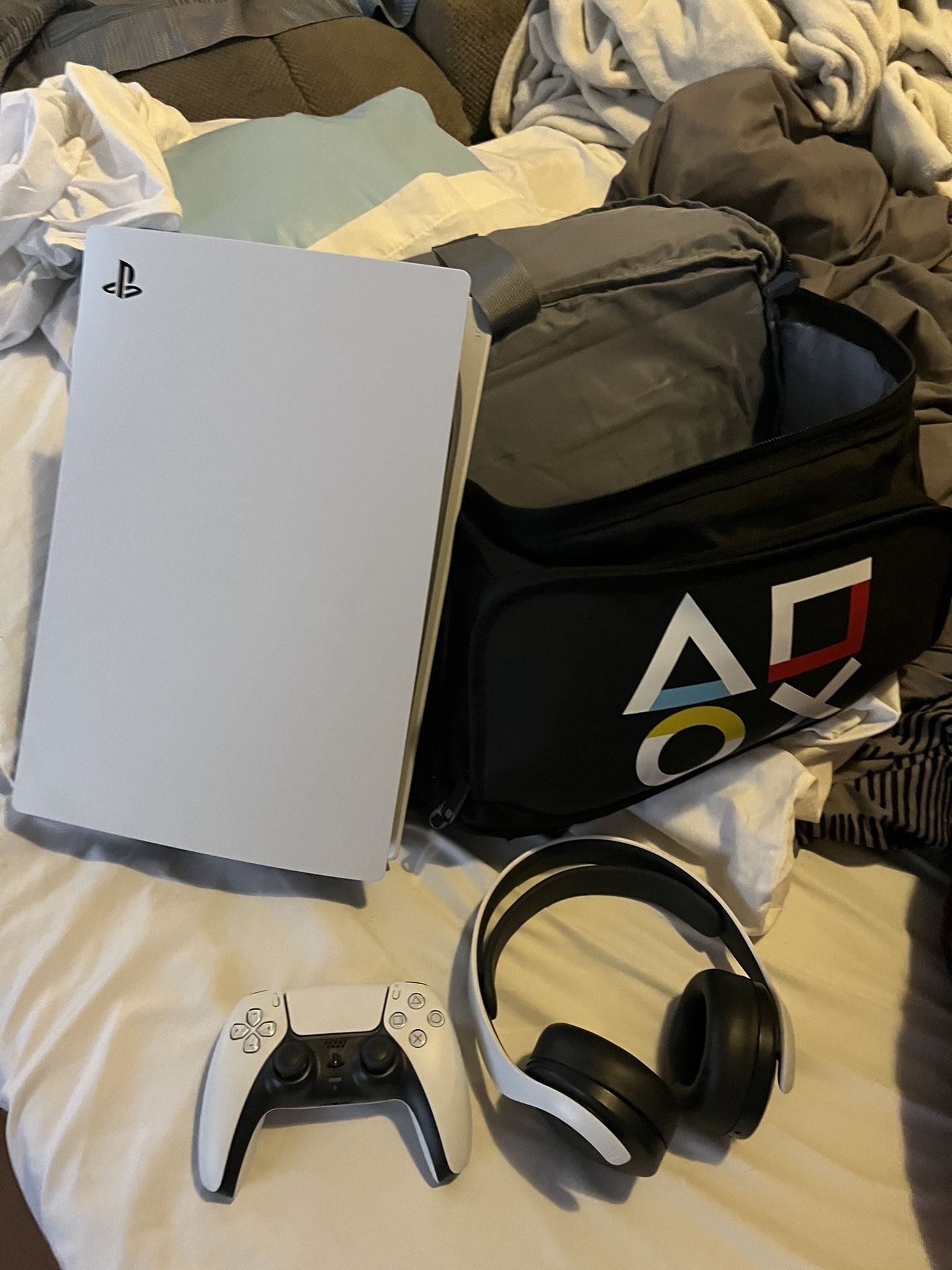 Brand New Ps5 With Controller And Headphones.