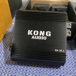 New Kong Audio 3000w Rms Full Range Mono Amplifier With Gain Knob Clip/Volt Meter  $220 Each 
