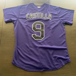Vinny Castilla Nike Colorado Rockies Large Nike Baseball Jersey New Baseball #9