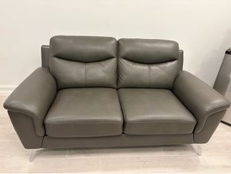 Faux Leather Couch Set