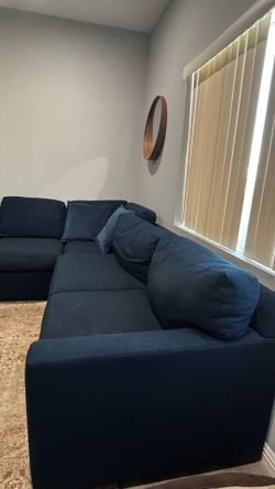 Johnathan Louis Navy Couch