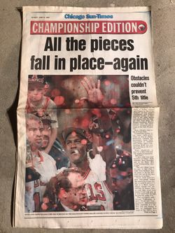 Michael Jordan Bulls 5th championship collectible 1997