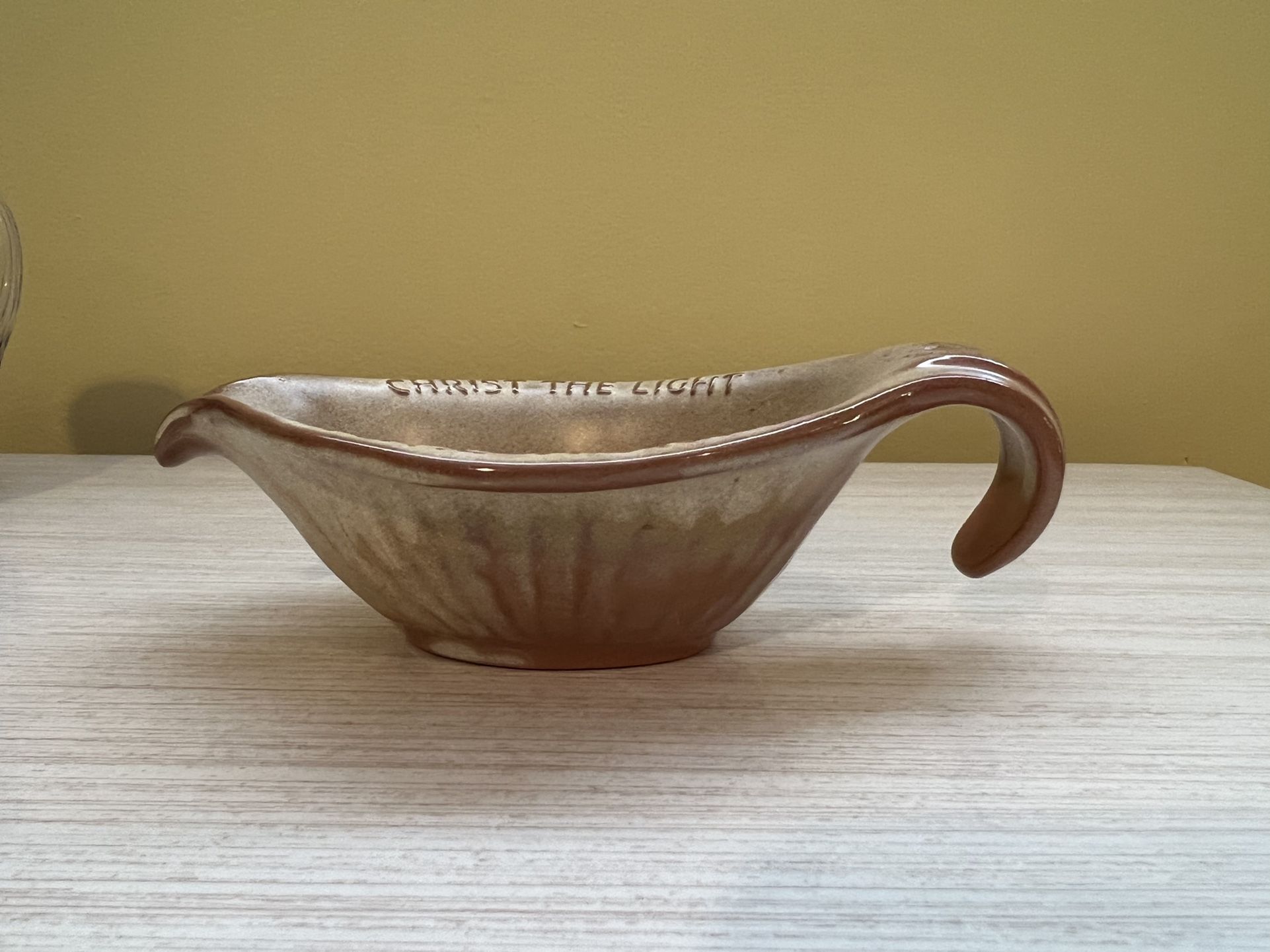 1971 Frankoma Oral Roberts Candle Holder