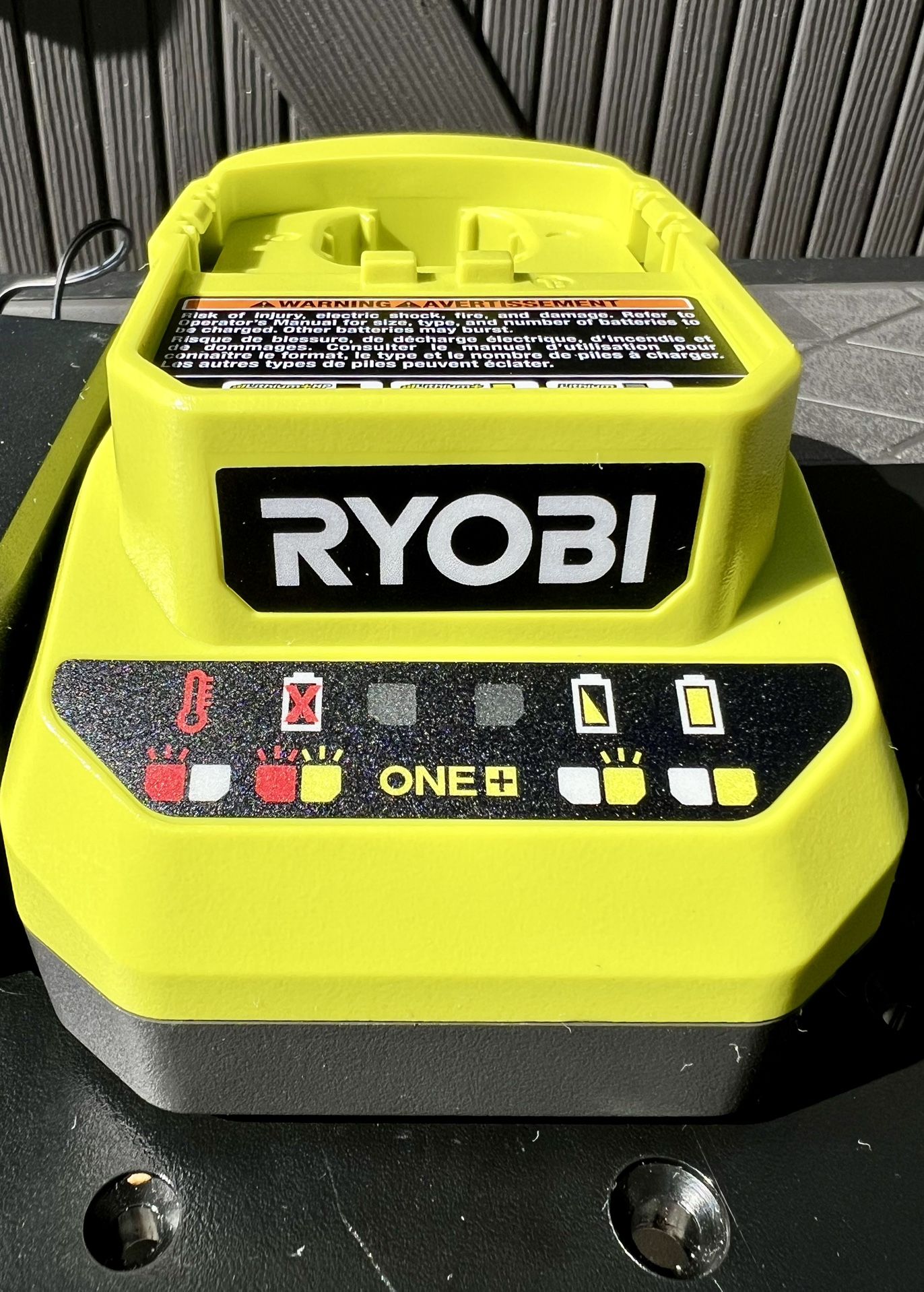 New Ryobi ONE+ 18V Lithium-Ion Charger