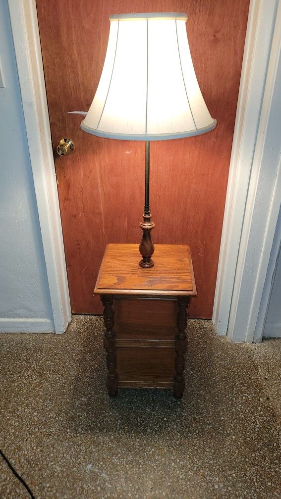 Corner Lamp / End Table