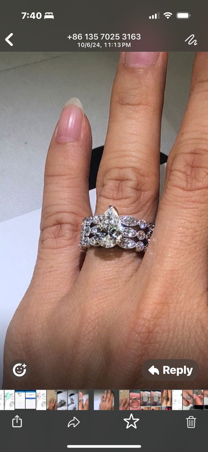 Stunning Custom Platinum Wedding Ring