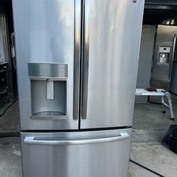 French doors Refrigerator counter deep Ge $550