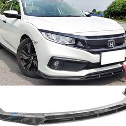 19-21 Honda Civic 2/4dr Front Bumper Lip Gloss Black