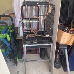 Bird Cage (17 In Wide X 47 In High With Stand