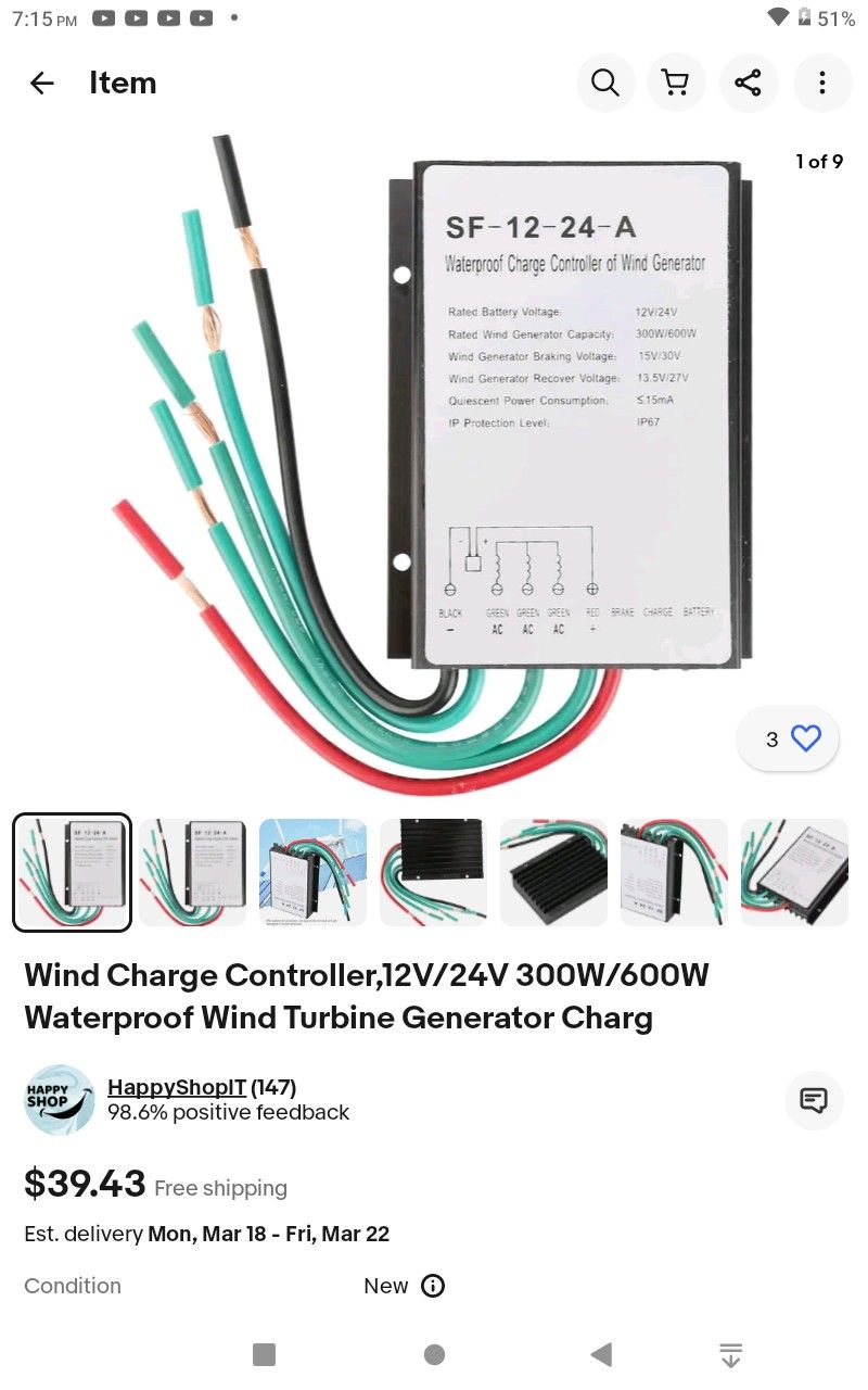 Wind Generator /Solar Power Fan