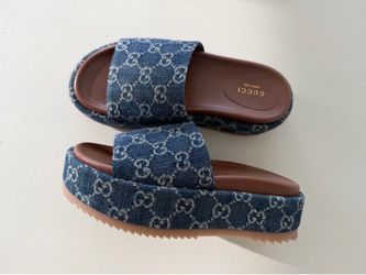 Gucci denim sandal 36 Europe woman