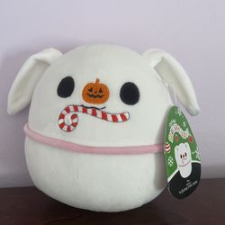Squishmallows The Nightmare Before Christmas Zero Candy Cane Plush