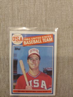 Mark Mcgwire USA RC baseball card