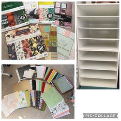 Scrapbook Paper And Paper Shelf