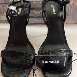 Express Black High Heels 