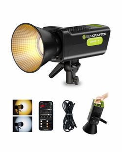 200W Bi-Color LED Video Light,COB Spotlight,310W Camera Light