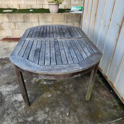 Teak Oval Outddor Dinner Table